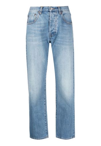 Fortela John patch-detail straight-leg jeans - Blau