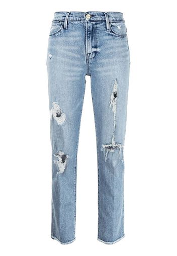 FRAME Jeans mit Distressed-Effekt - Blau