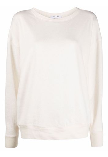 FRAME Au Natural Uni Sweatshirt - Weiß