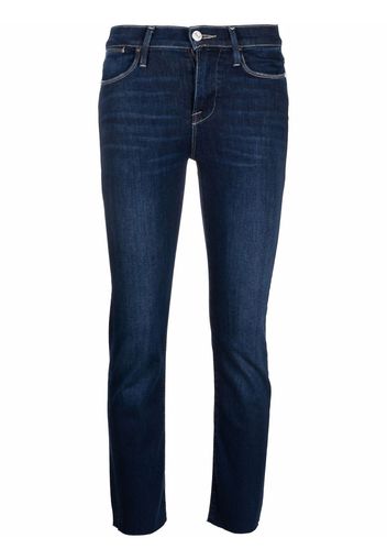 FRAME cropped skinny jeans - Blau