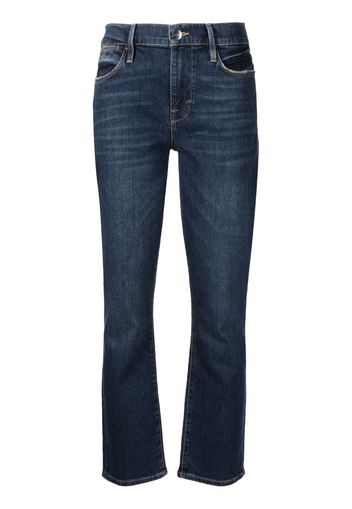 FRAME high-waist straight-leg jeans - Blau