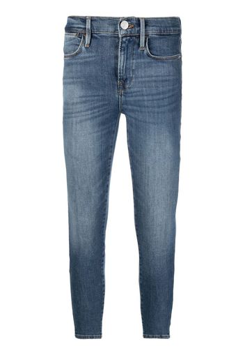 FRAME Jeans in Distressed-Optik - Blau