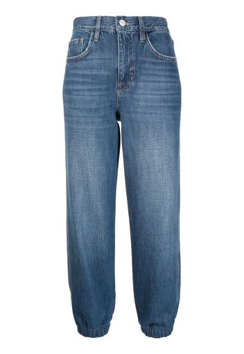 FRAME Halbhohe Cropped-Jeans - Blau