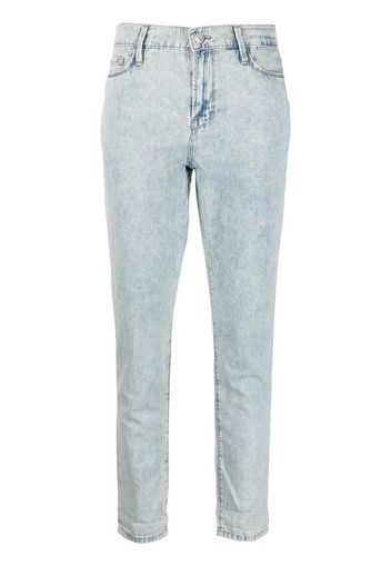 FRAME distressed-effect denim jeans - Blau