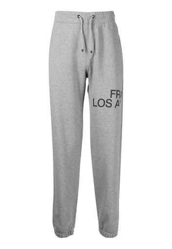 FRAME logo-print tapered sweatpants - Grau