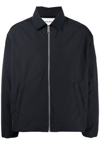 FRAME padded zip-up shirt jacket - Schwarz