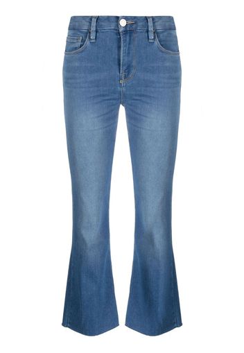 FRAME Le Crop Mini Boot cropped jeans - Blau
