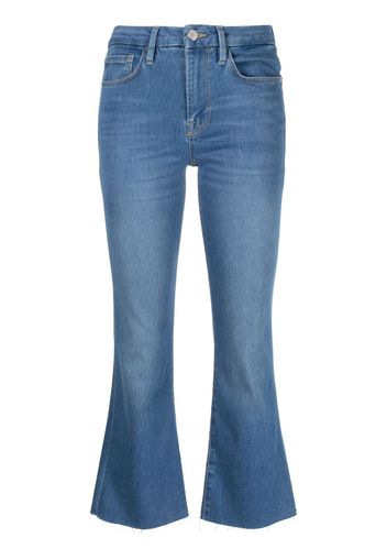 FRAME Le Crop Mini Boot cropped jeans - Blau