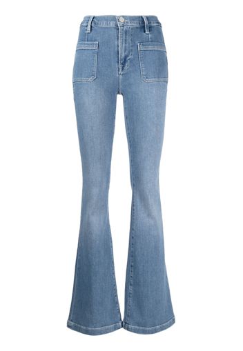 FRAME high-waist flared jeans - Blau