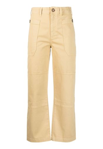 FRAME straight-leg utility trousers - Nude