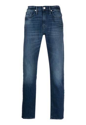 FRAME Tief sitzende Slim-Fit-Jeans - Blau