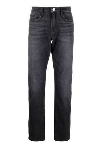 FRAME Halbhohe Jeans - Grau