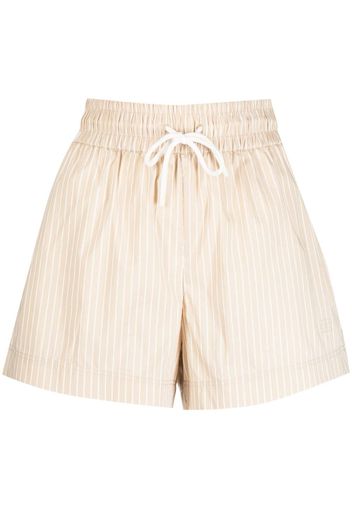 FRAME drawstring-waist thigh-length shorts - Nude