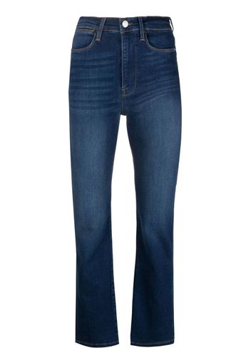 FRAME high-waisted slim-cut jeans - Blau