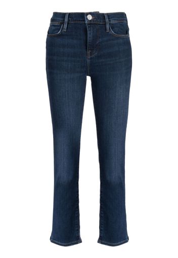 FRAME straight-leg cropped jeans - Blau