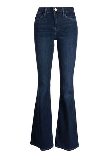 FRAME mid-rise flared jeans - Blau