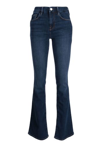 FRAME mid-rise flared jeans - Blau