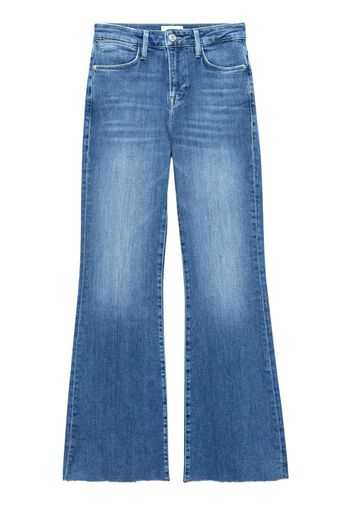 FRAME Le Easy Flare frayed jeans - Blau