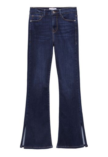 FRAME Le Mini Boot Slit high-rise flared jeans - Blau