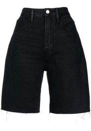 FRAME wide-leg denim shorts - Schwarz