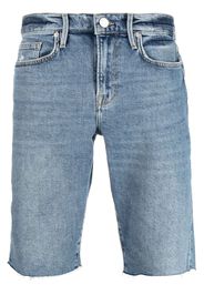 FRAME distressed-finish denim shorts - Blau