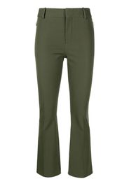 FRAME cropped stretch-cotton trousers - Grün