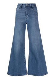 FRAME Le Palazzo Crop wide-leg jeans - Blau