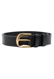 FRAME twist-buckle leather belt - Schwarz