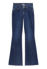 FRAME double-waist high-waist flared jeans - Blau