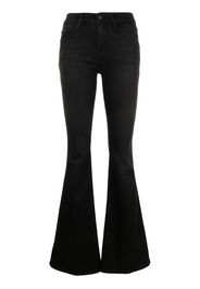 FRAME mid-rise flared jeans - Schwarz