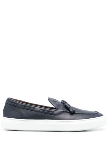 Fratelli Rossetti tassel-detail leather boat shoes - Blau