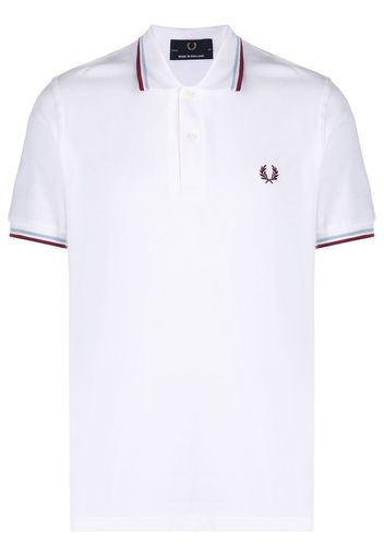 FRED PERRY Poloshirt mit Logo - Weiß