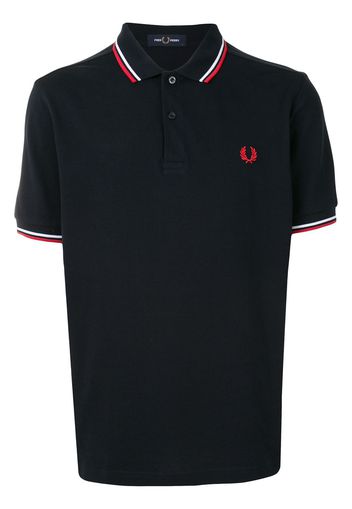 FRED PERRY Poloshirt mit gestreiften Details - Blau