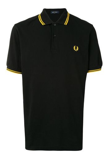 FRED PERRY Poloshirt mit gestreiften Details - Schwarz