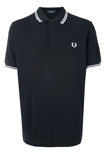 FRED PERRY Poloshirt mit gestreiften Details - Blau