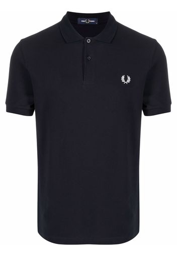 FRED PERRY Poloshirt mit aufgesticktem Logo - Blau