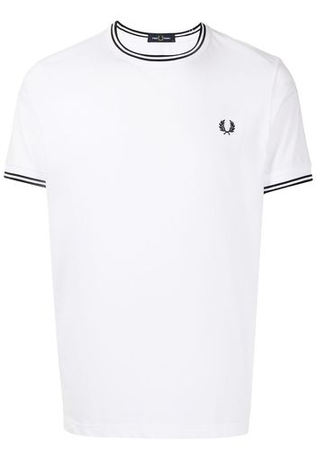 FRED PERRY Twin Tipped T-Shirt - Weiß