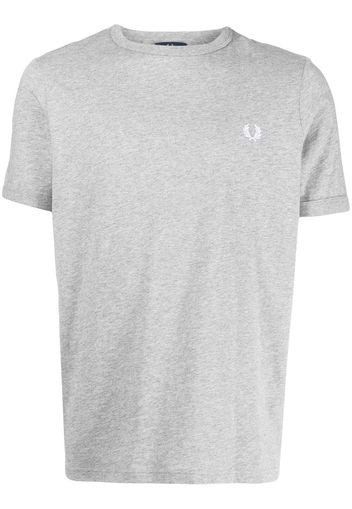 Fred Perry Ringer logo-embroidered T-shirt - Grau