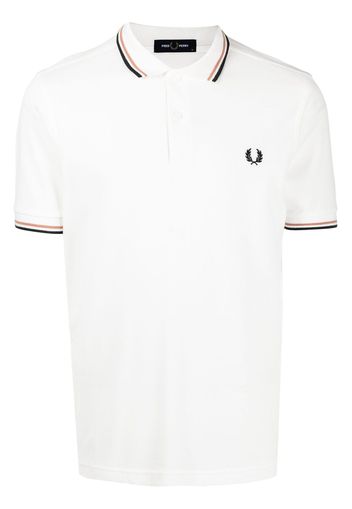 Fred Perry embroidered-logo polo shirt - Weiß