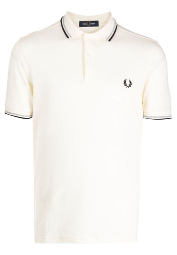 Fred Perry Poloshirt mit Kontrastdetails - Nude