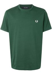FRED PERRY T-Shirt mit Logo-Stickerei - Grün