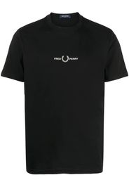 Fred Perry logo-embroidery cotton T-shirt - Schwarz