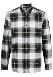 Fred Perry Laurel Wreath-embroidered checkered shirt - Schwarz