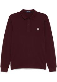 Fred Perry logo-embroidered polo shirt - Rot