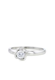 Fred 2010s platinum Fleur Céleste diamond solitaire ring - Silber