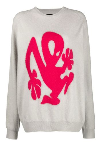 Frenckenberger x Richie Hawtin boyfriend sweater - Nude