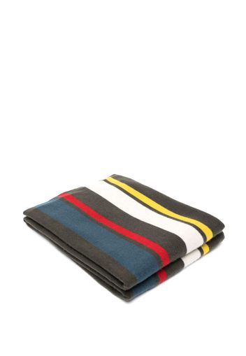 Frenckenberger striped cashmere blanket - Braun