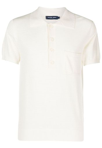 Frescobol Carioca Clemente knitted polo shirt - Weiß