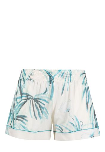 F.R.S For Restless Sleepers botanical-print cotton shorts - Weiß