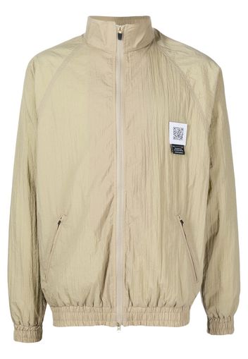 Fumito Ganryu logo patch windbreaker jacket - Braun